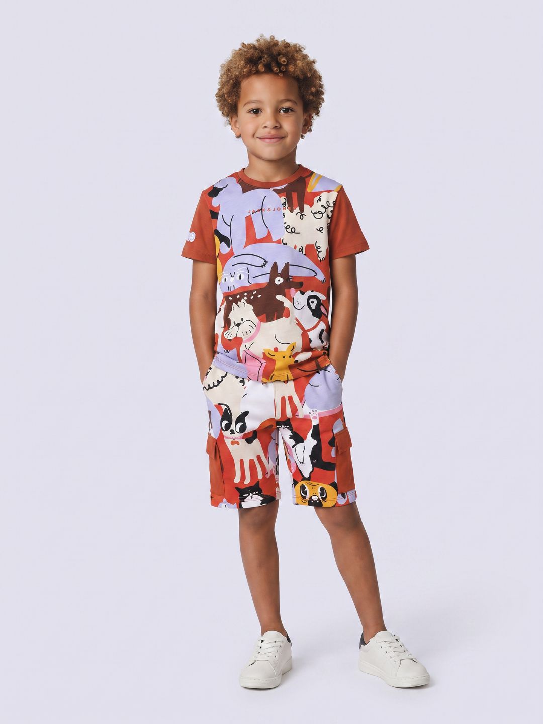 Jack & Jones Jr. Twinsies Shorts Rooibos Tea