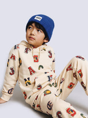 DOGSTAR Off-White Varsity Print Sweatshirt for Boys
