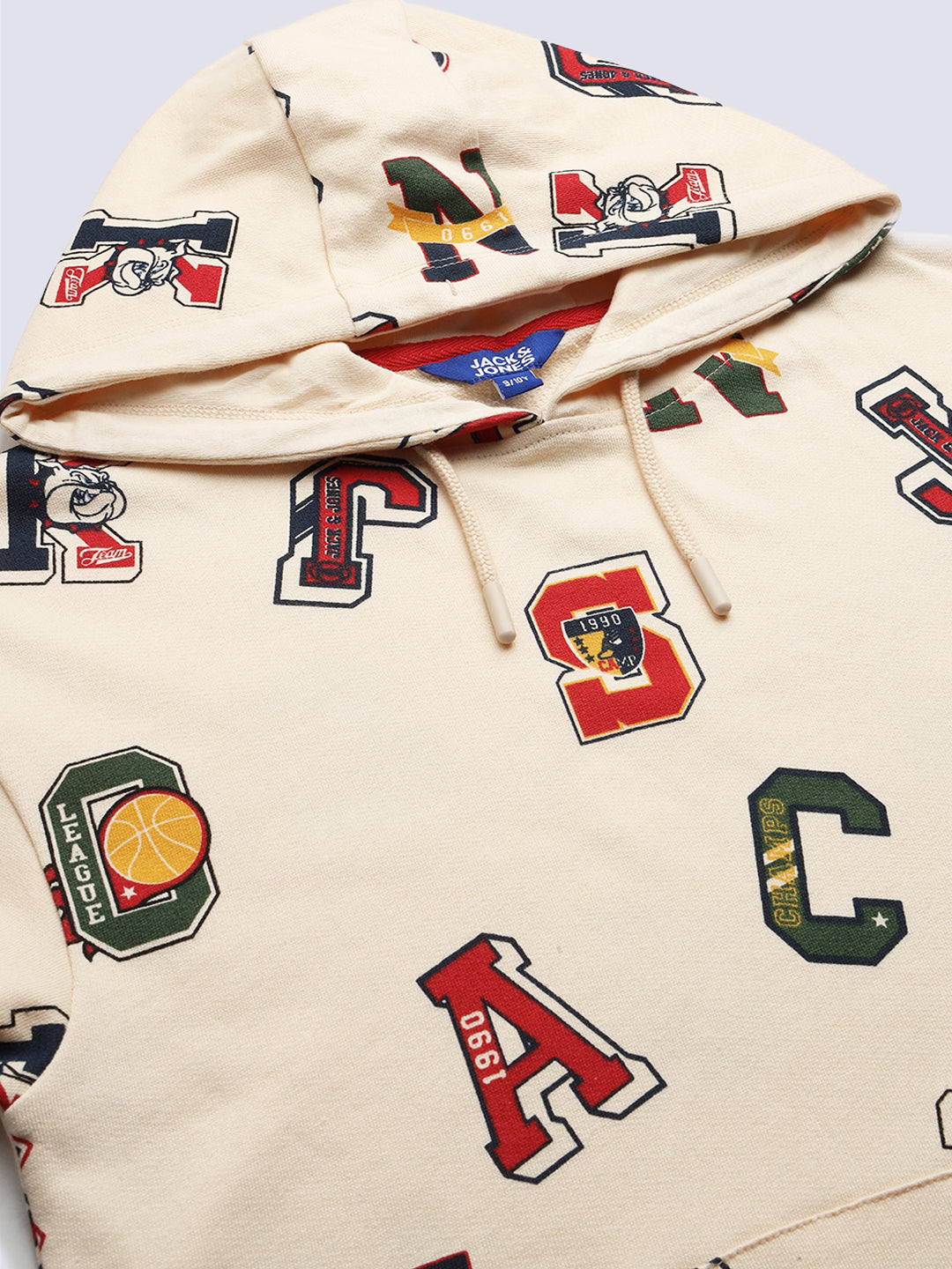 DOGSTAR Off-White Varsity Print Sweatshirt for Boys