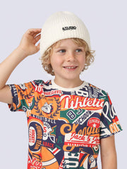 ACE Printed Cotton T-Shirt for Boys – Golden Rod