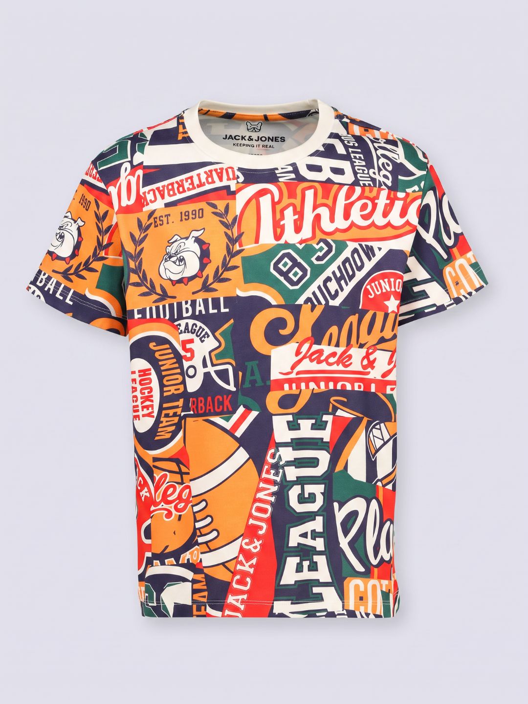 ACE Printed Cotton T-Shirt for Boys – Golden Rod