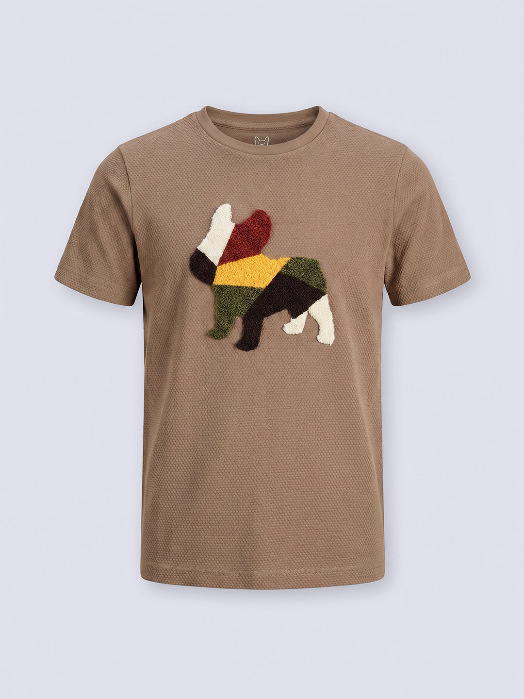 BUBBLE DOG Brown Cotton Printed T-Shirt for Boys