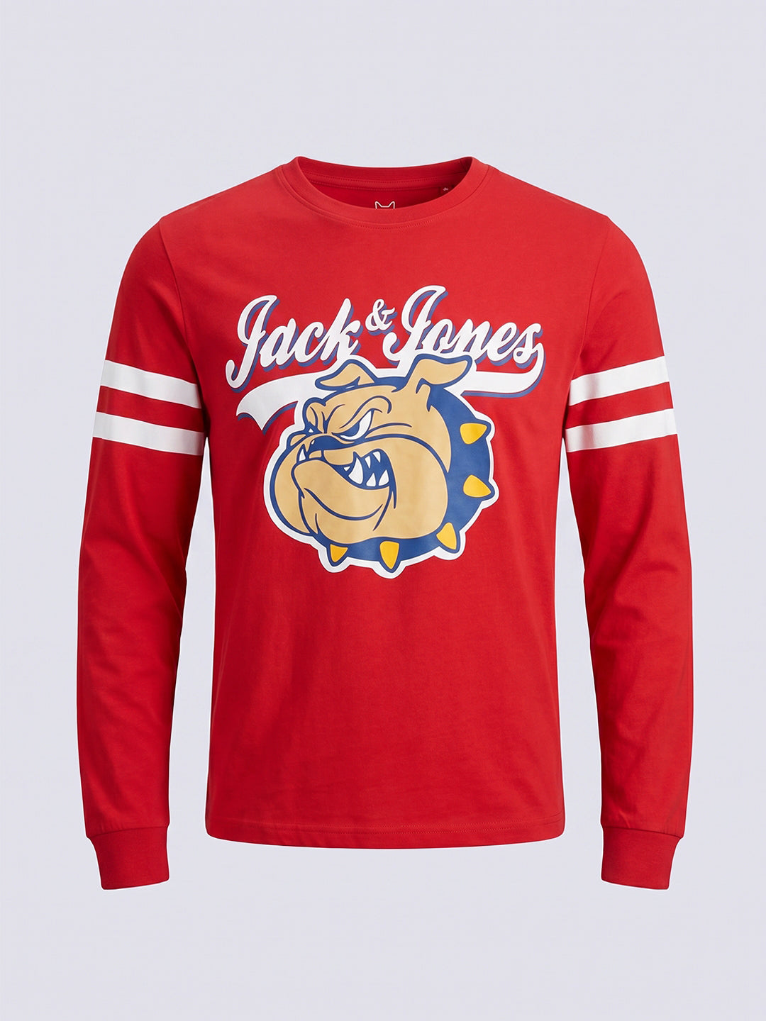 BUZZ Red Graphic Cotton Long Sleeve T-Shirt for Boys
