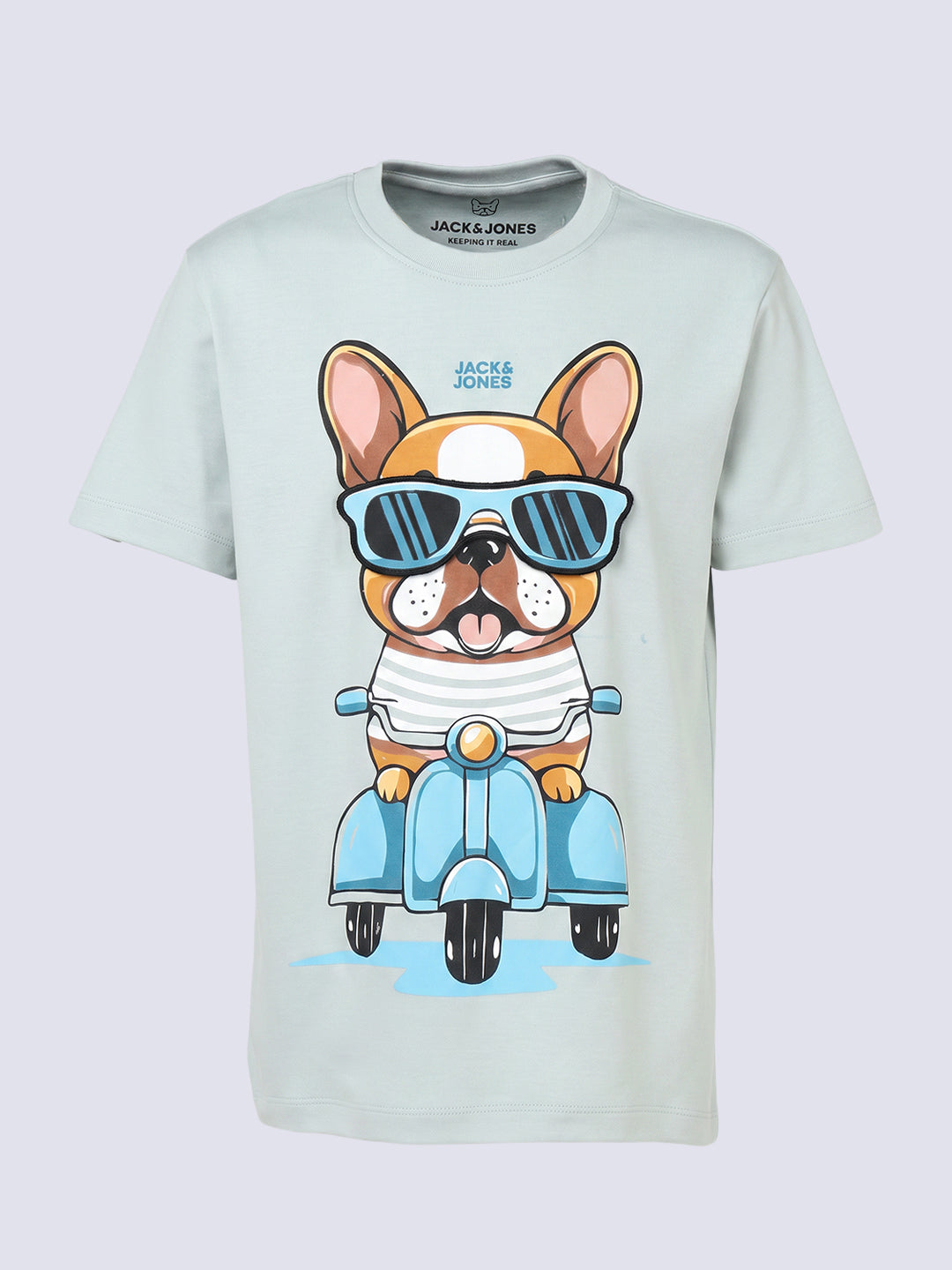 DOGESH Graphic Printed T-Shirt for Boys – Dawn Blue