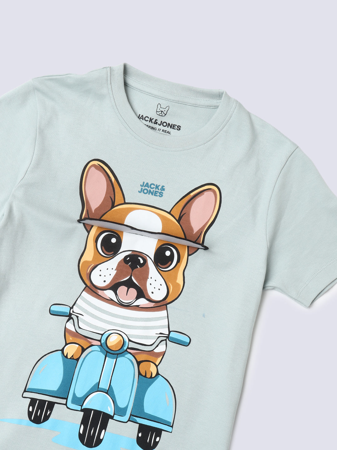 DOGESH Graphic Printed T-Shirt for Boys – Dawn Blue