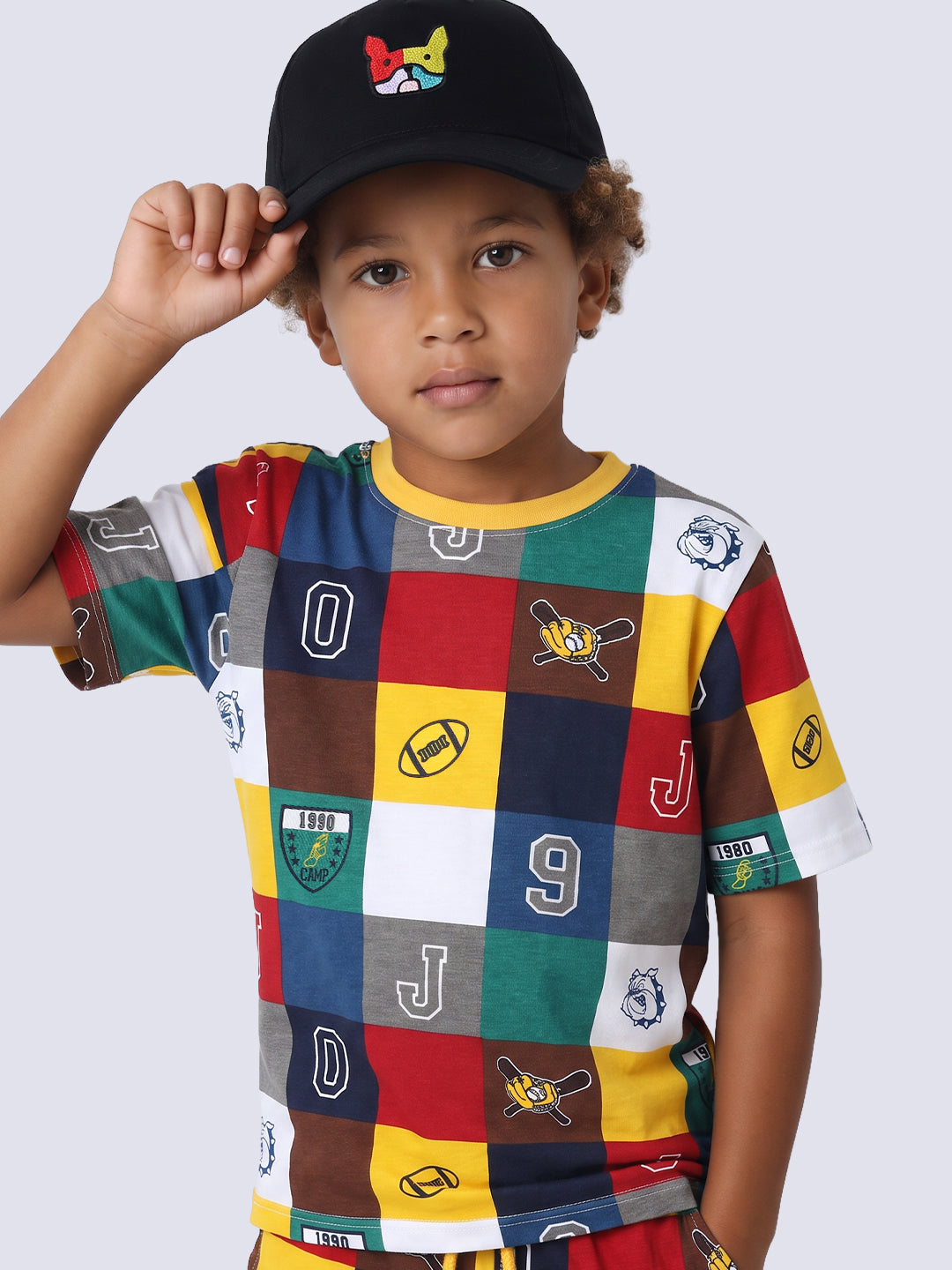 JIGSAW Multi-Colour Printed T-Shirt for Boys – Oversized