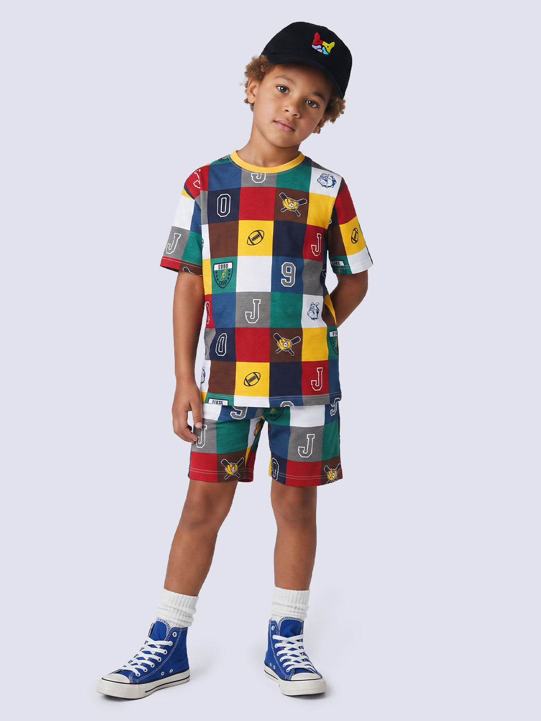 JIGSAW Multi-Colour Printed T-Shirt for Boys – Oversized