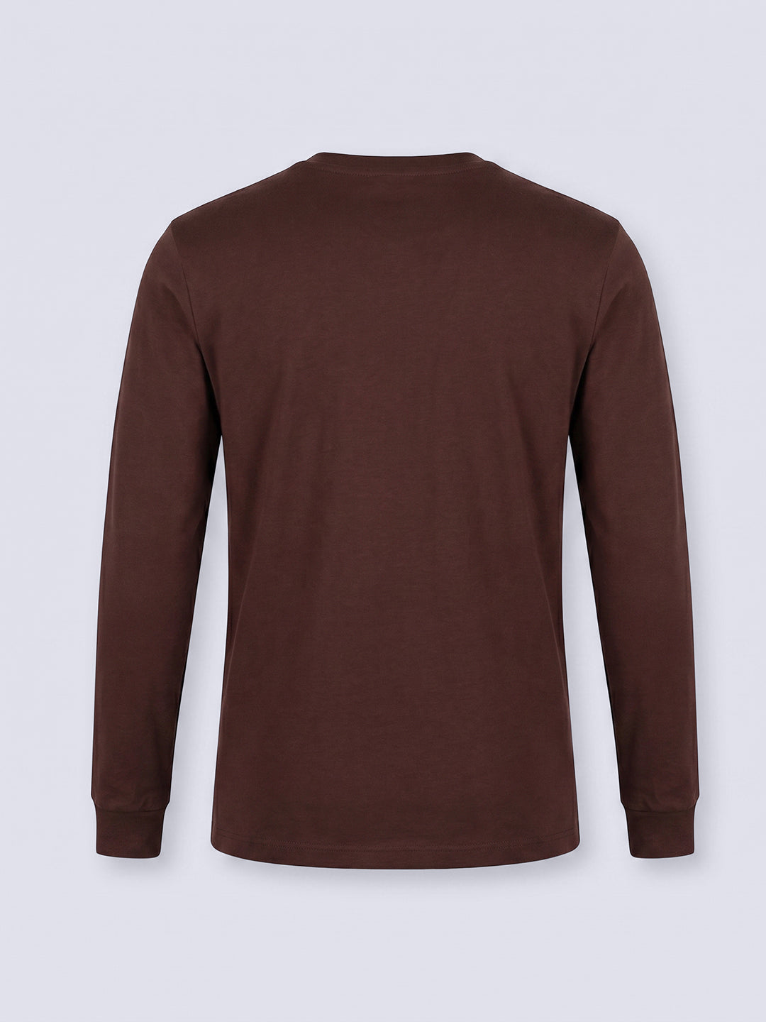 RIDER Brown Graphic Cotton Long Sleeve T-Shirt for Boys