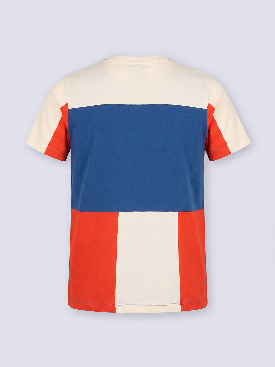 ROOKIE Blue Colourblock Graphic Cotton T-Shirt for Boys