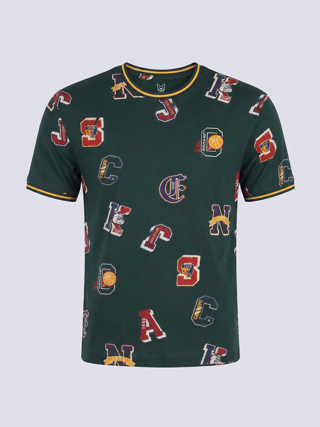 Varsity Graphic T-Shirt for Boys Green