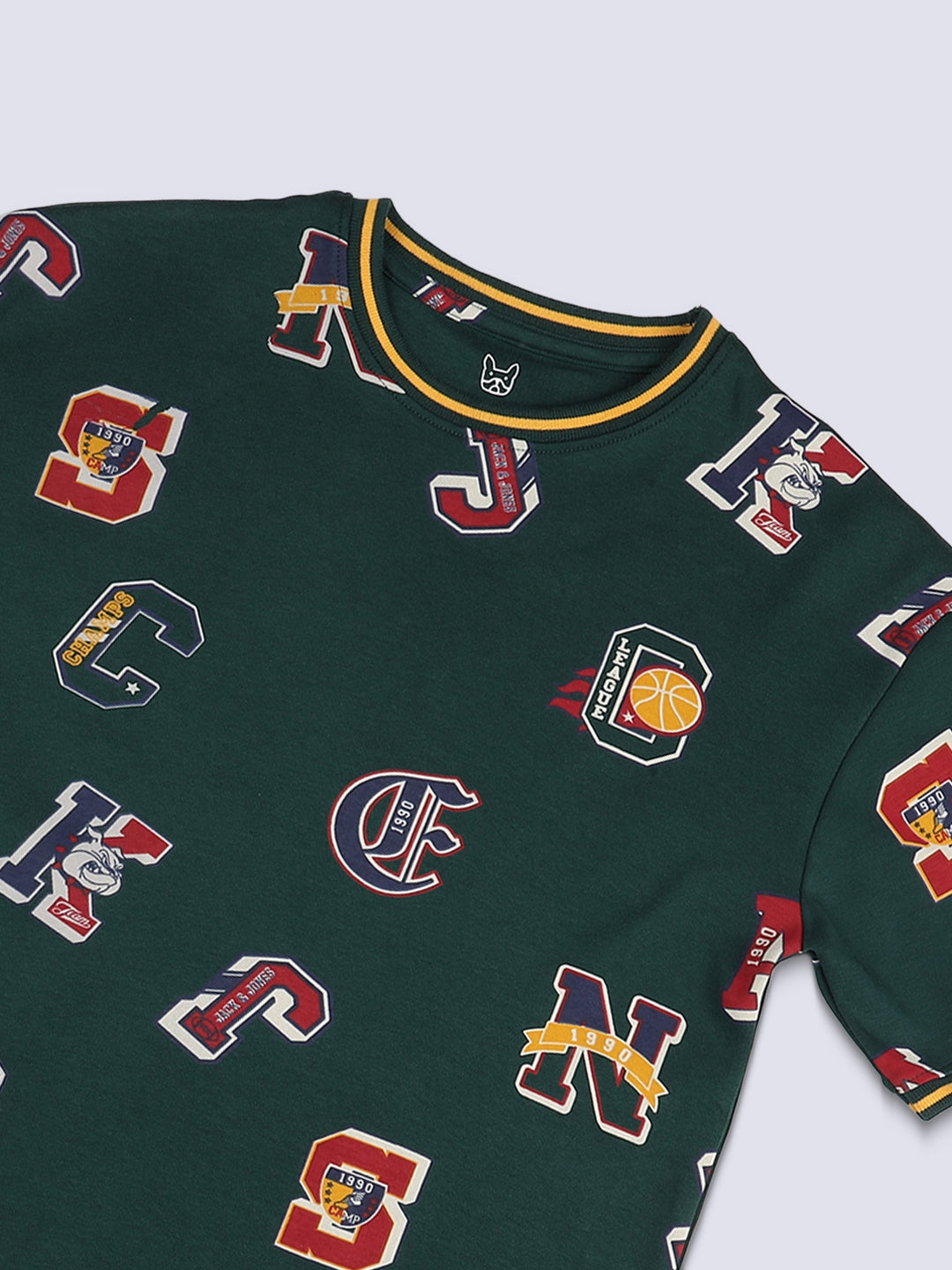 Varsity Graphic T-Shirt for Boys Green