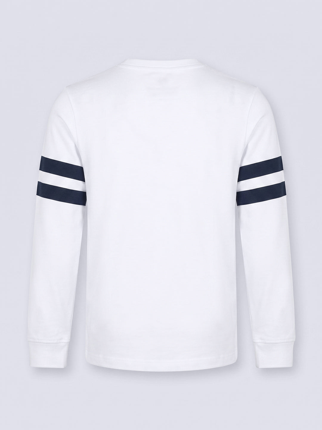 SMARTY White Varsity Patch Cotton Long Sleeve T-Shirt for Boys