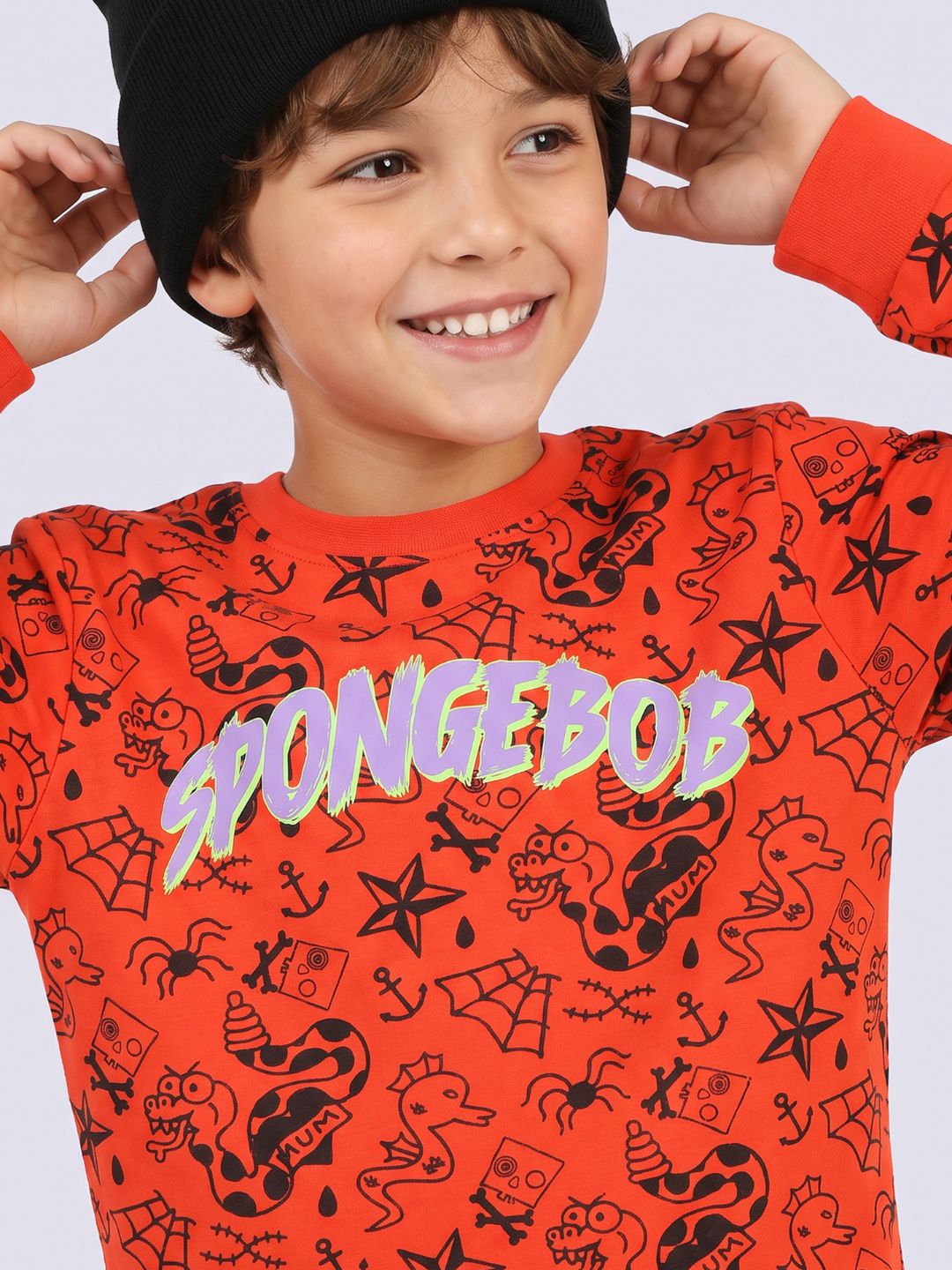 SPONGE DOODL SpongeBob Printed T-Shirt for Boys