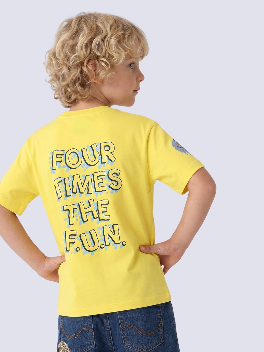 Jack & Jones Jr. Sponge Fun T Shirt Marigold