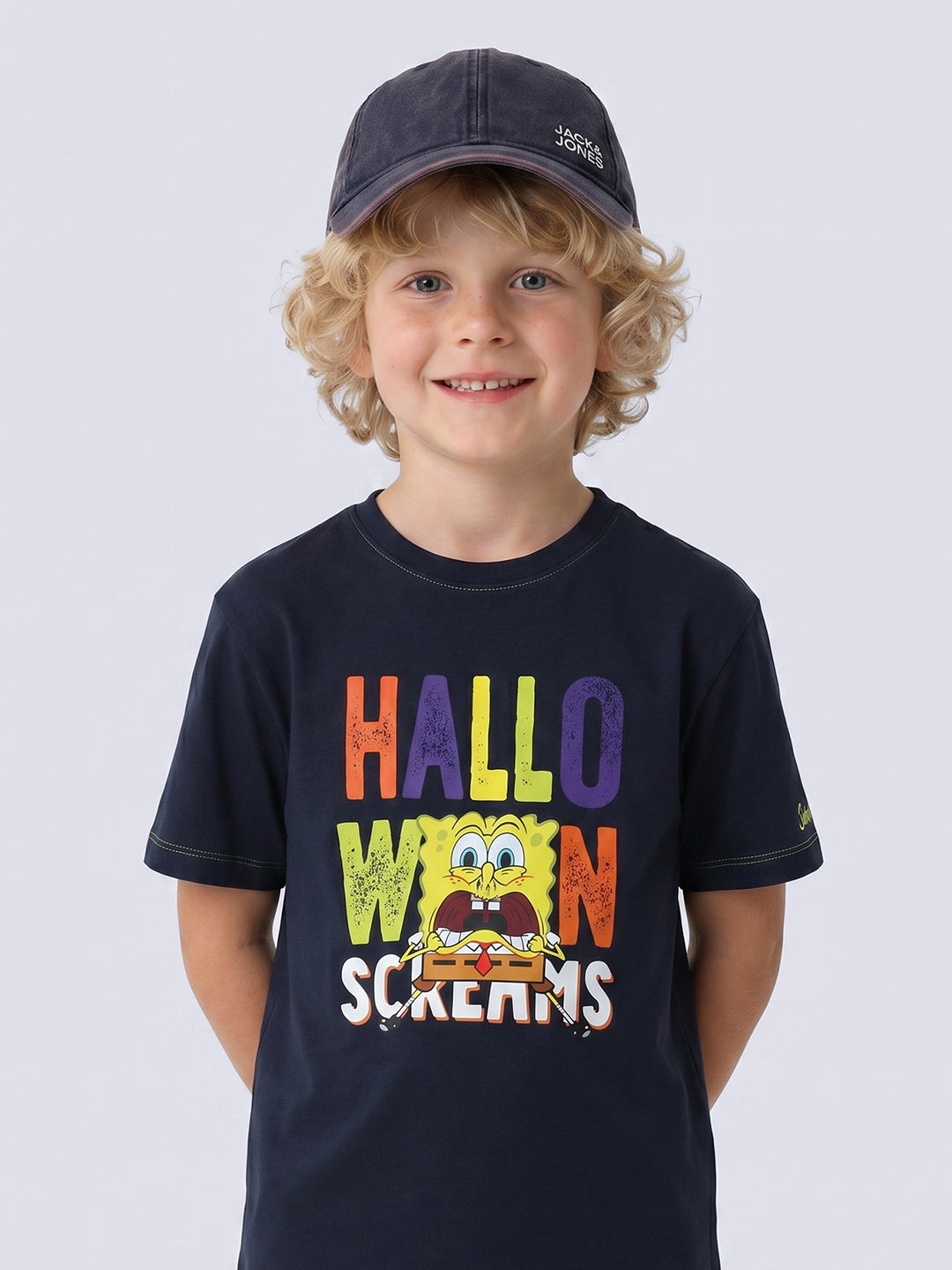 SpongeBob Graphic T-Shirt for Boys Navy