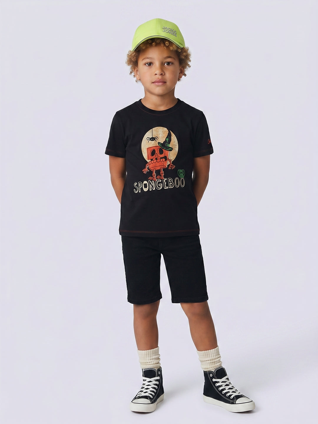 Jack & Jones Jr. Sponge Witch T Shirt Jet Black