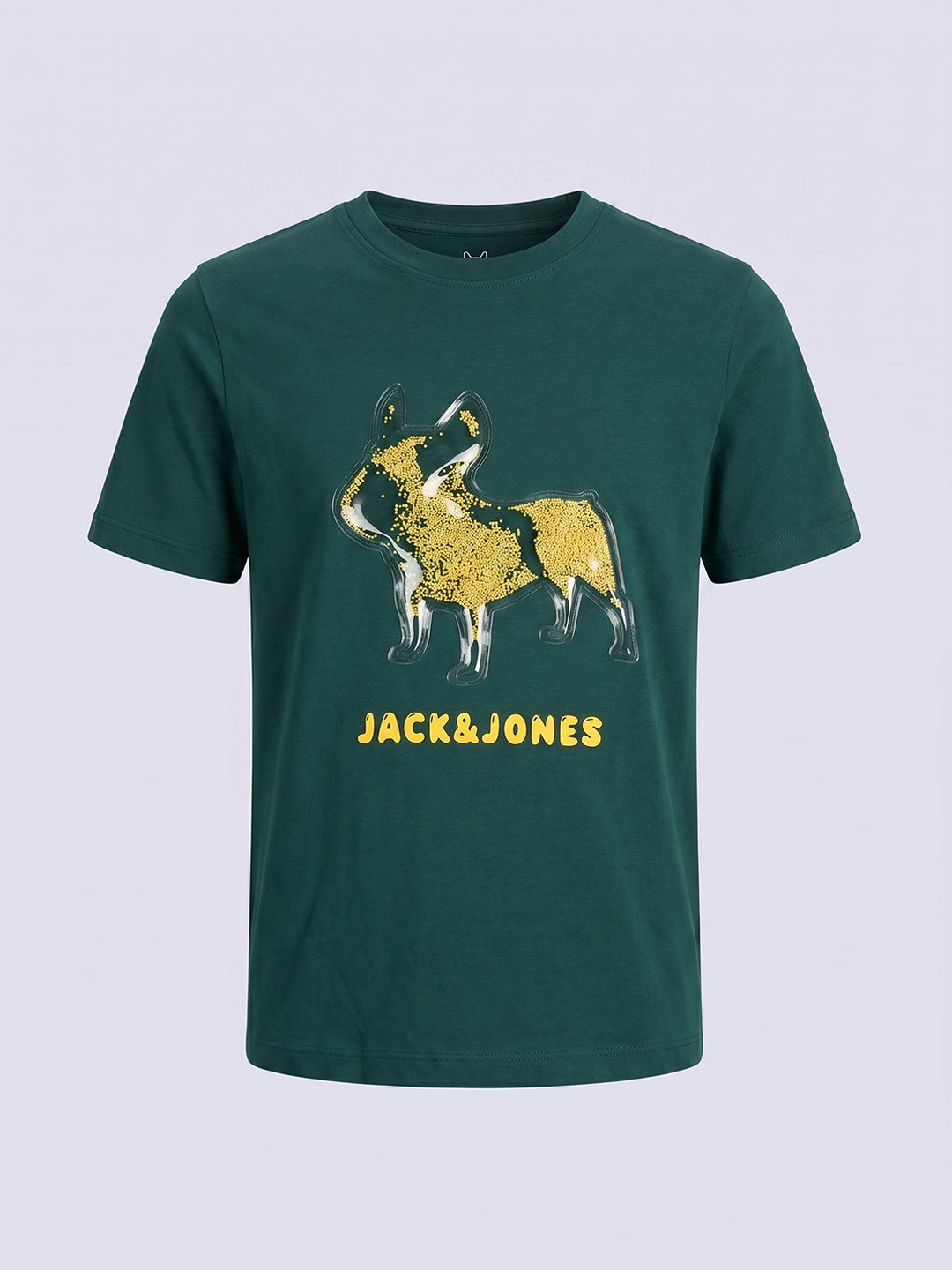 Dog Graphic T-Shirt for Boys Green