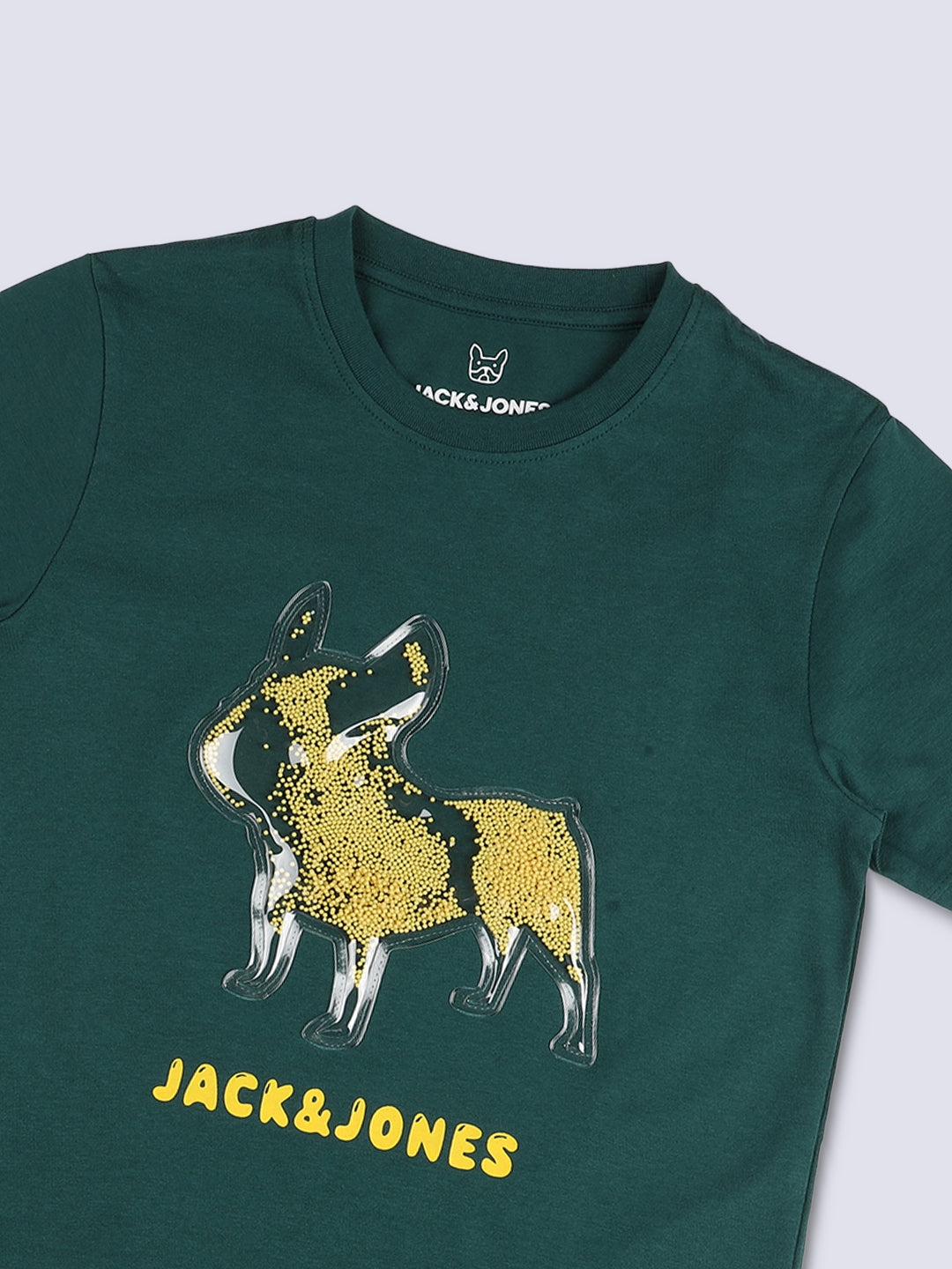 Dog Graphic T-Shirt for Boys Green