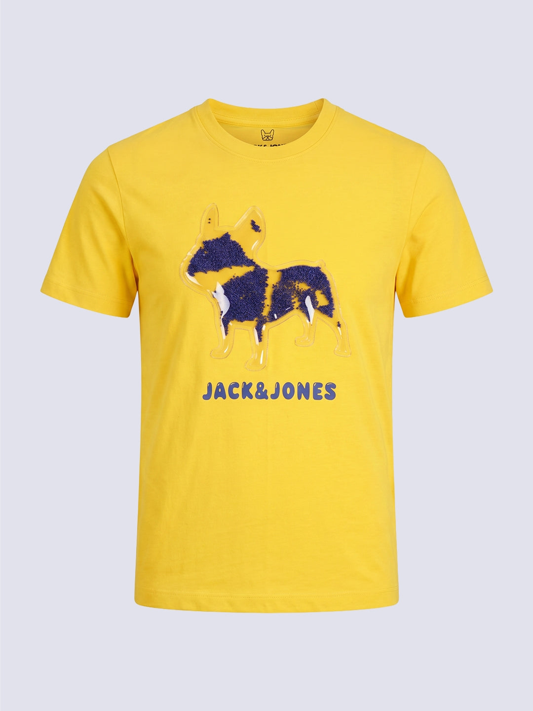 Dog Graphic T-Shirt for Boys Yellow
