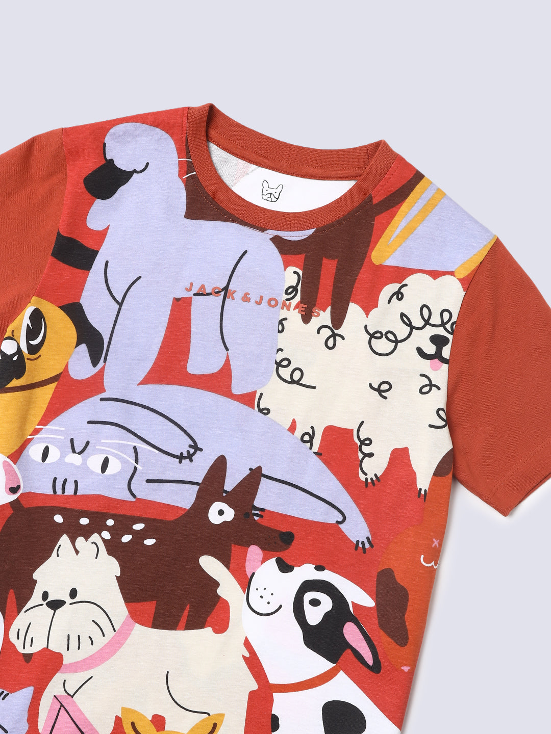 TWINSIES Animal Print Cotton T-Shirt for Boys