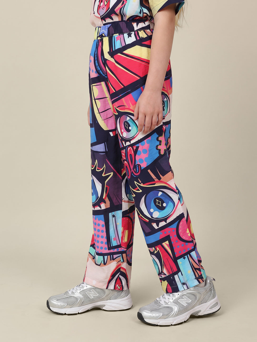 Girls Fuchsia Fedora Casual Trousers