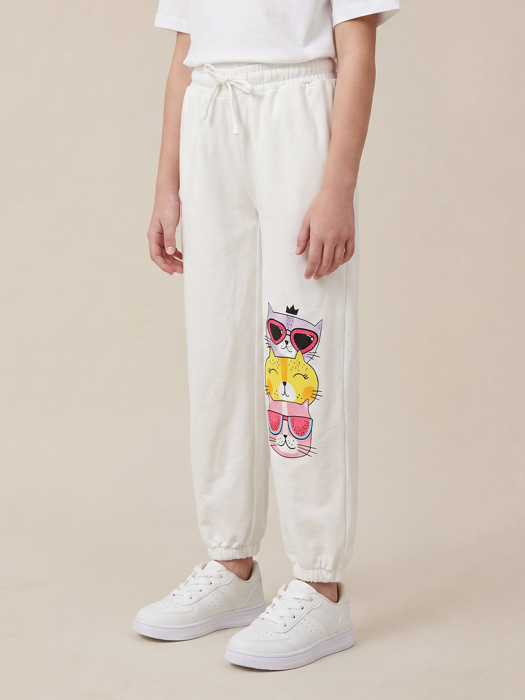 Girls Cloud Dancer Casual Trousers