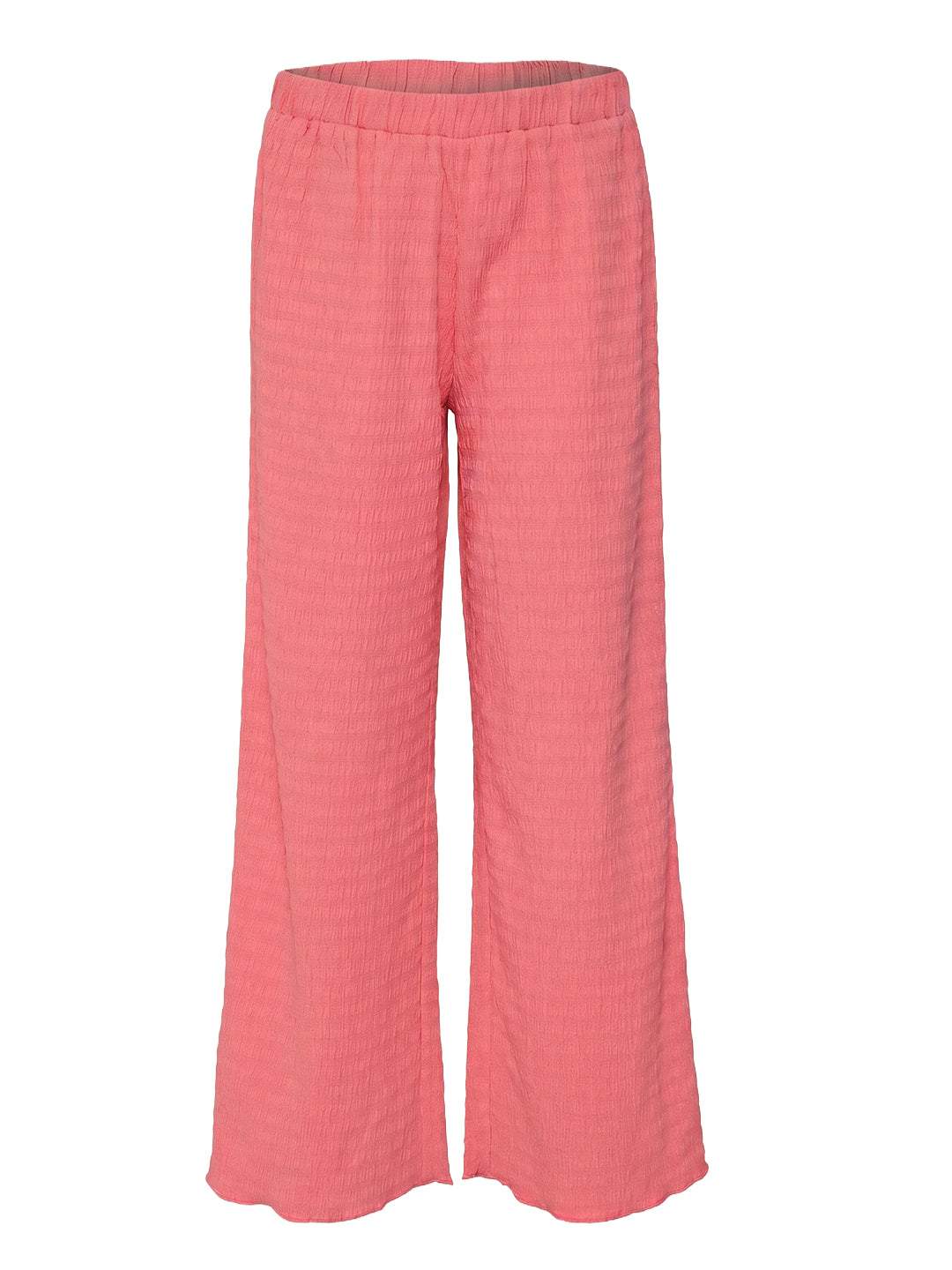 Girls Coral Striped Regular-Fit Polyester Pants