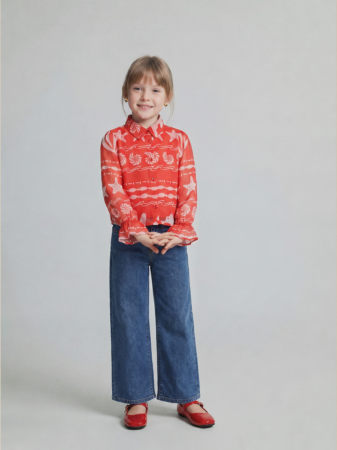Girls Adrenaline Rush Casual Long Sleeve Shirt