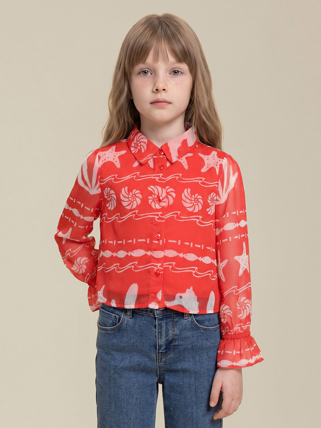 Girls Adrenaline Rush Casual Long Sleeve Shirt