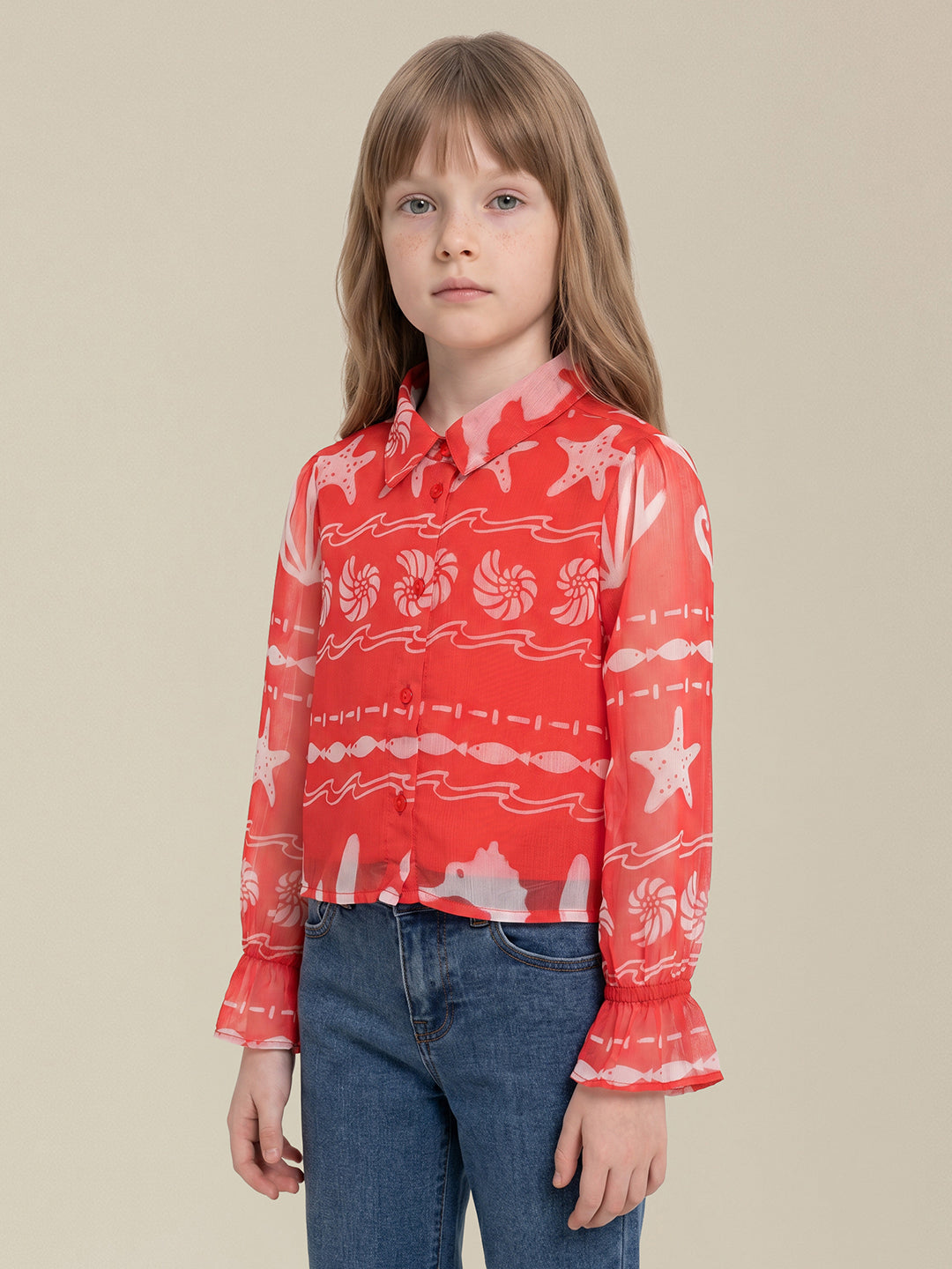 Girls Adrenaline Rush Casual Long Sleeve Shirt