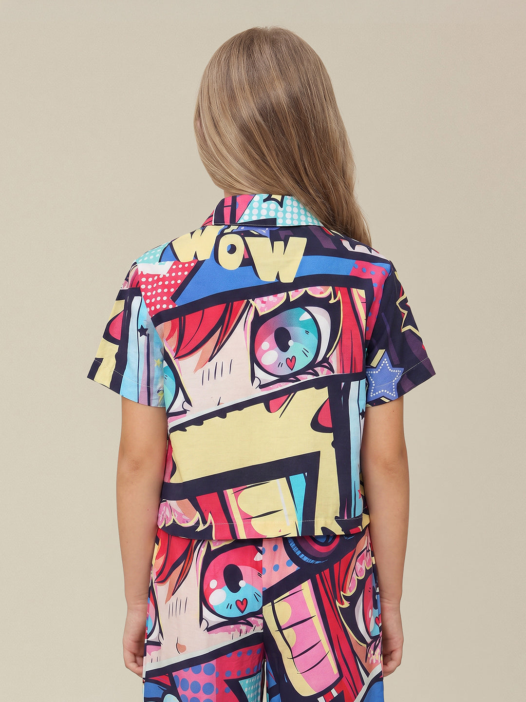 Girls Fuchsia Fedora Casual Long Sleeve Shirt