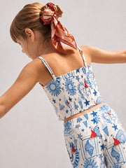 Girls Cloud Dancer Casual Sleeveless Top