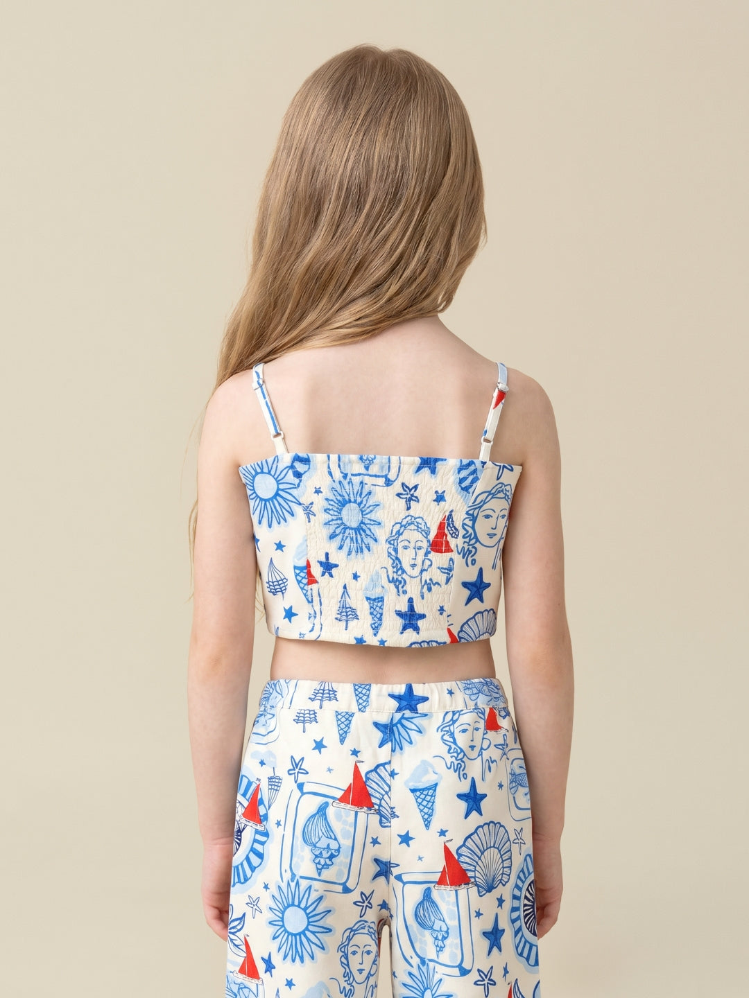Girls Cloud Dancer Casual Sleeveless Top