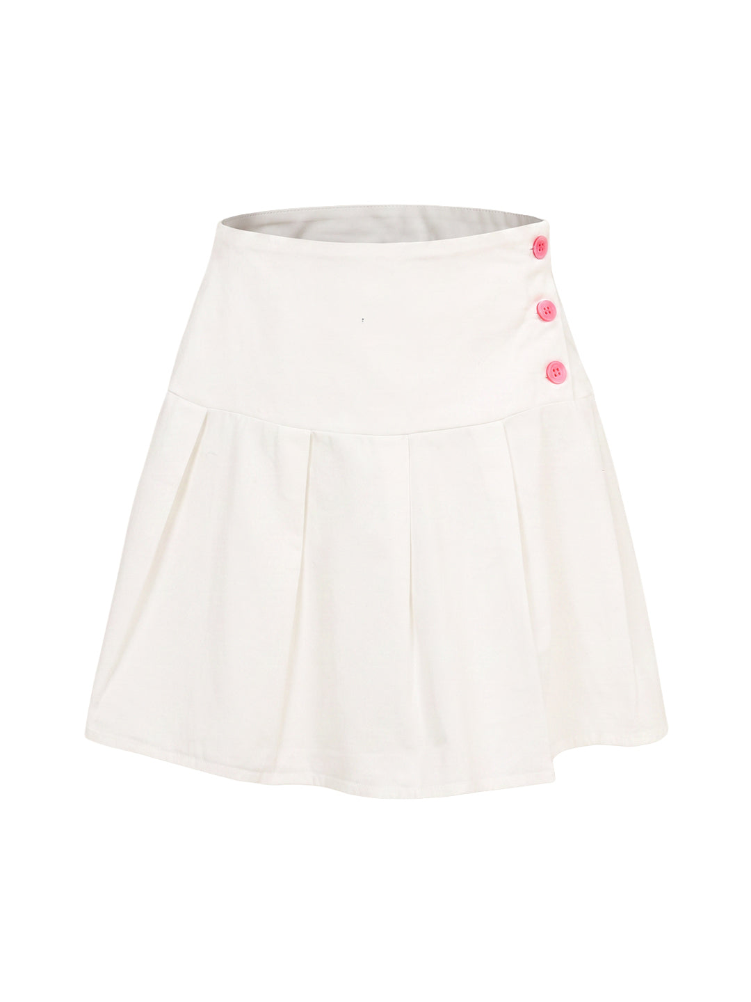 Girls Cloud Dancer Solid Regular-Fit 100% Cotton Skirt