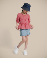Girls Adrenaline Rush Casual Short Sleeve Top