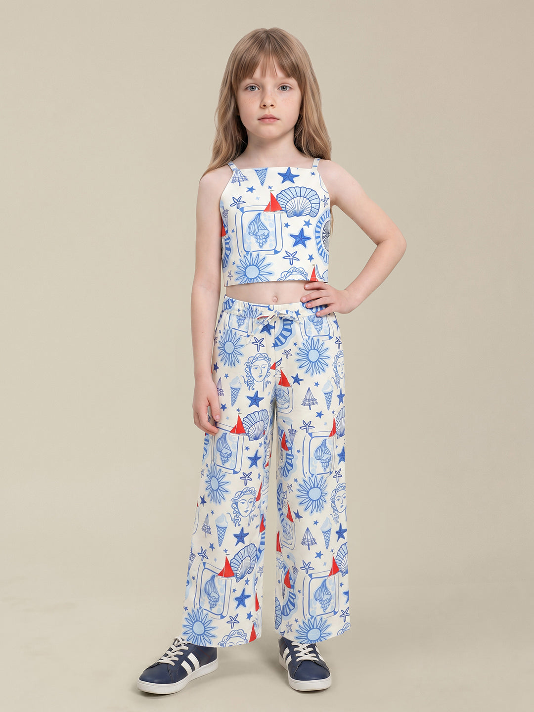 Girls Cloud Dancer Casual Trousers