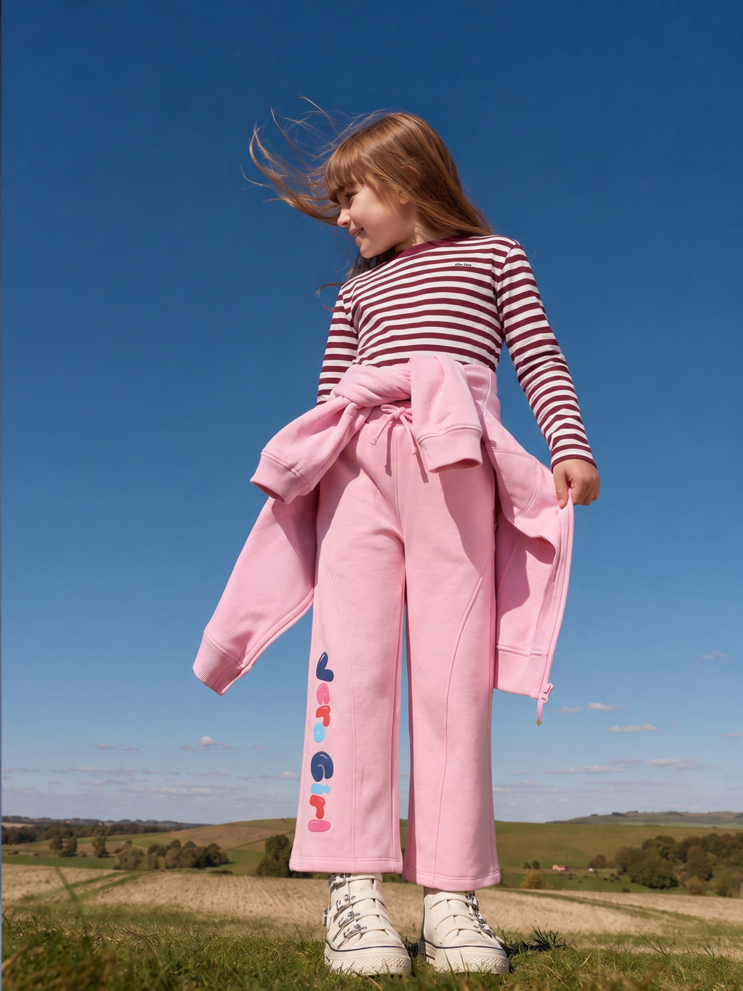 Girls Co Bubblegum Pink Regular Fit Pants