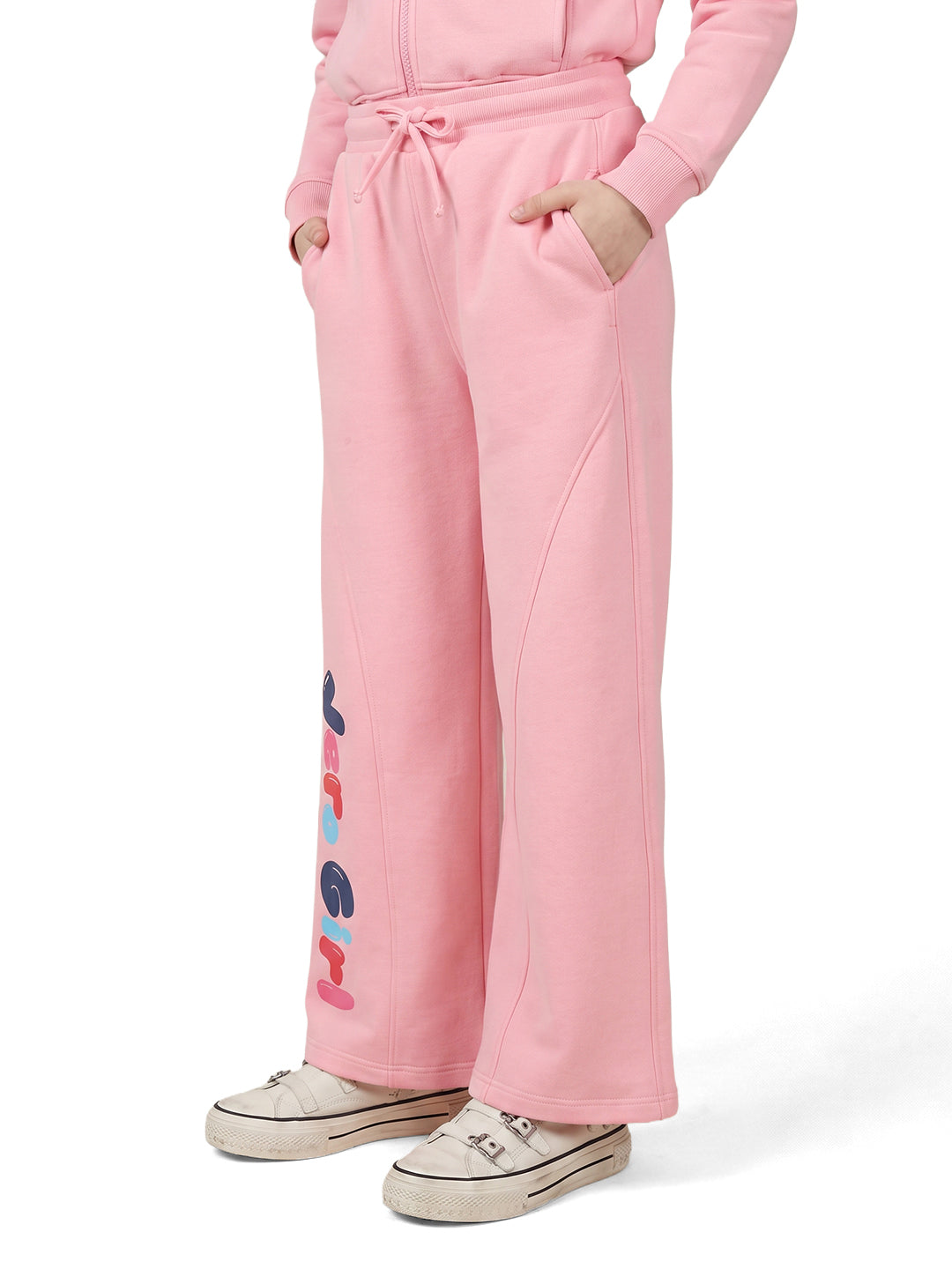 Girls Co Bubblegum Pink Regular Fit Pants