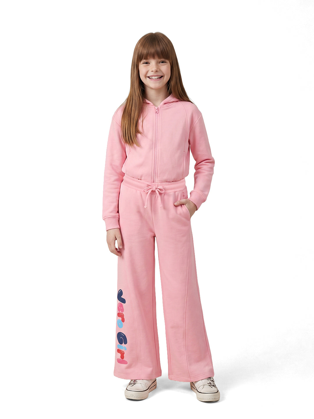 Girls Co Bubblegum Pink Regular Fit Pants