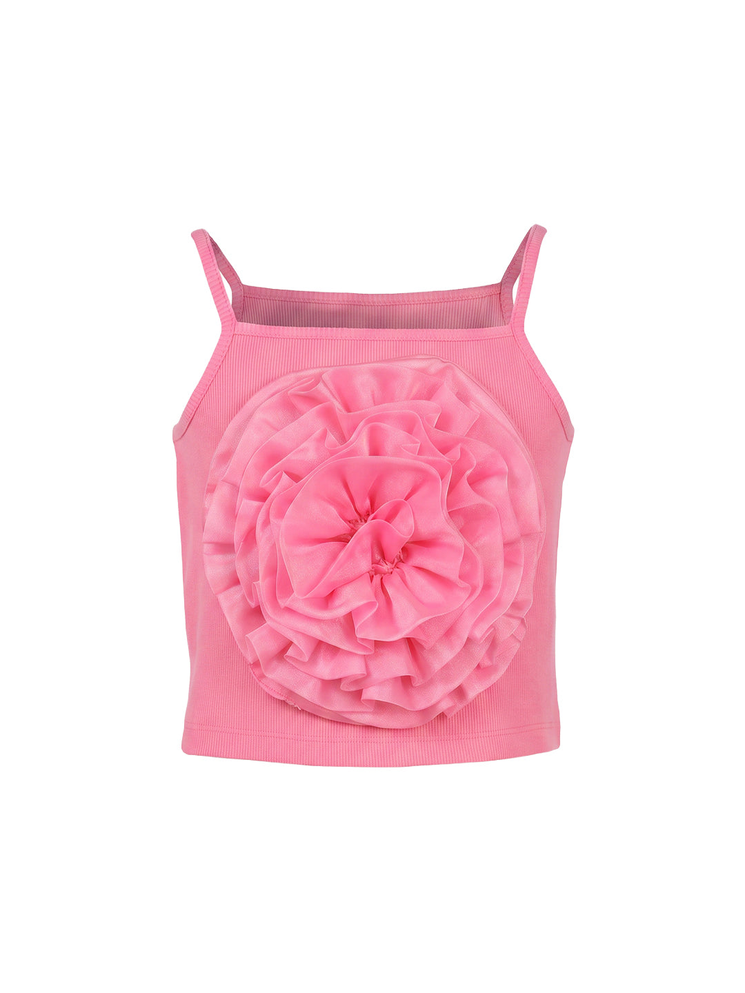 Girls Magenta Solid Regular Fit 100% Cotton Top