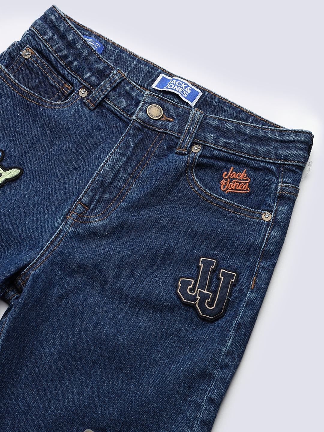 Jack & Jones Jr. Foxton Jeans Dark Blue Denim