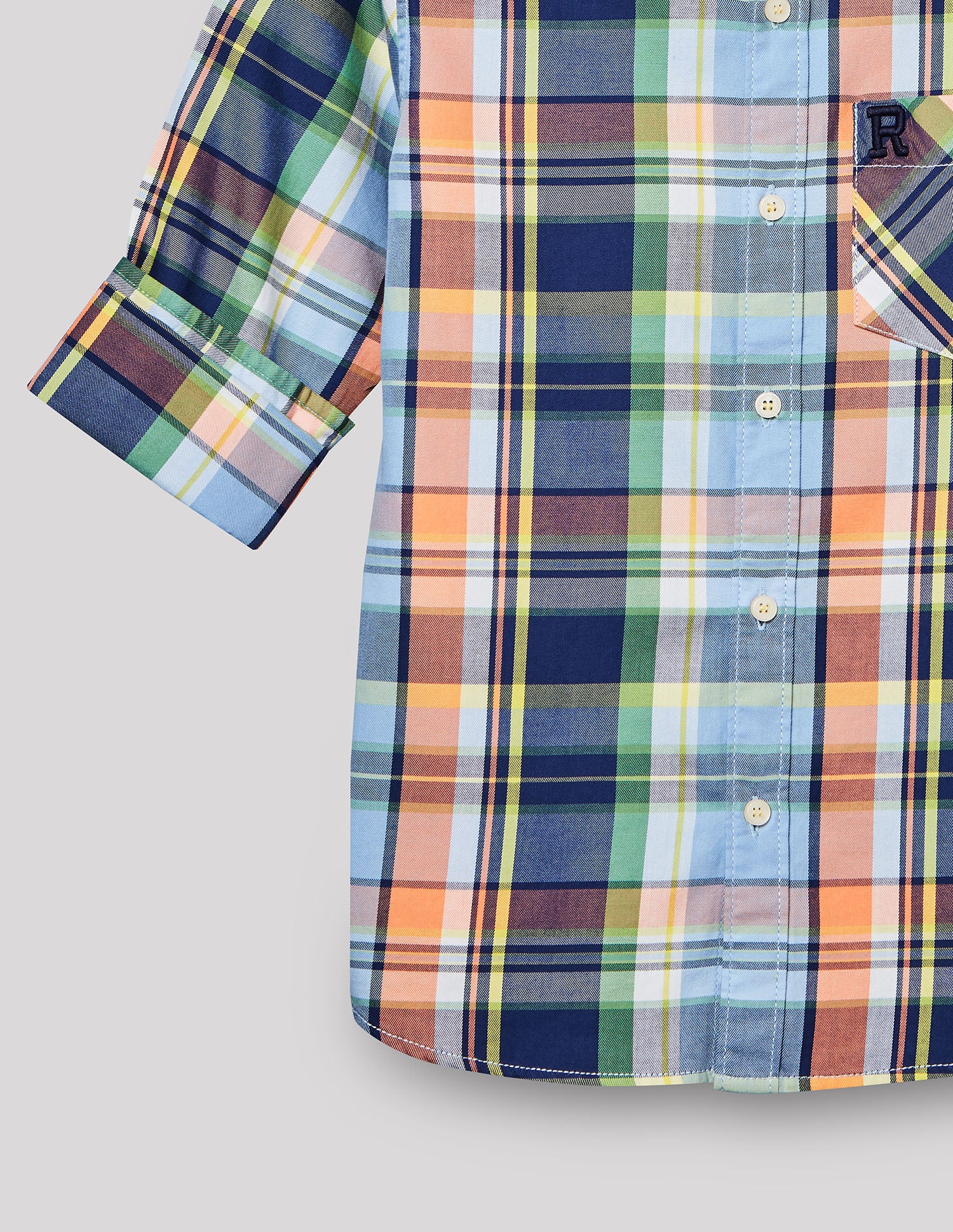 Boys Blue Cotton Checks Shirt – Full Sleeve