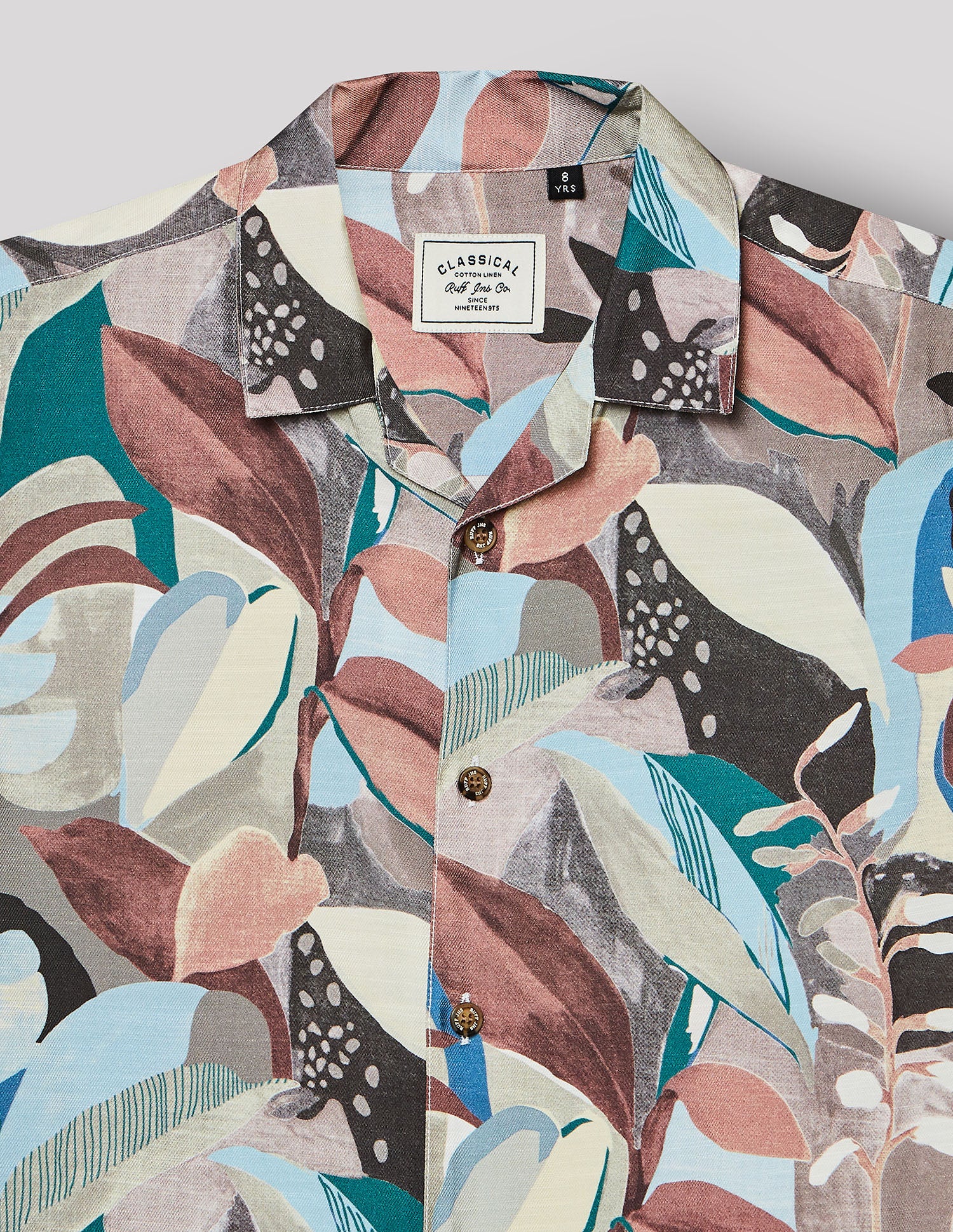 Boys Sky Cotton Casual Print Shirt – Half Sleeve