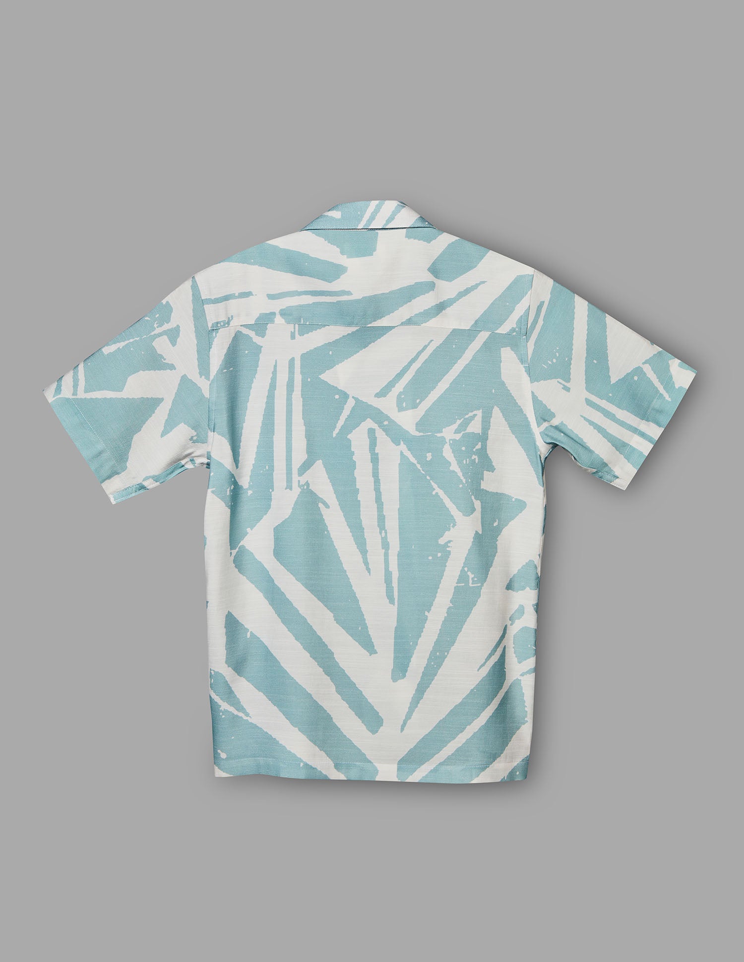 Boys Mint Cotton Casual Print Shirt – Half Sleeve