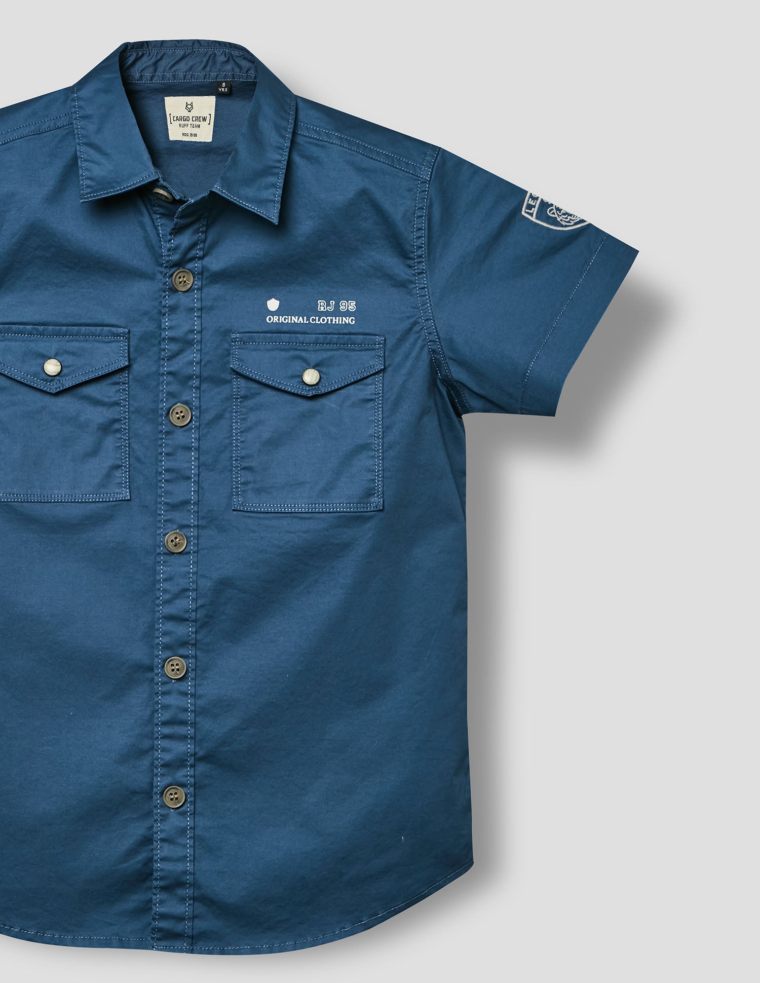 Boys Air Force Cotton Cargo Shirt – Half Sleeve