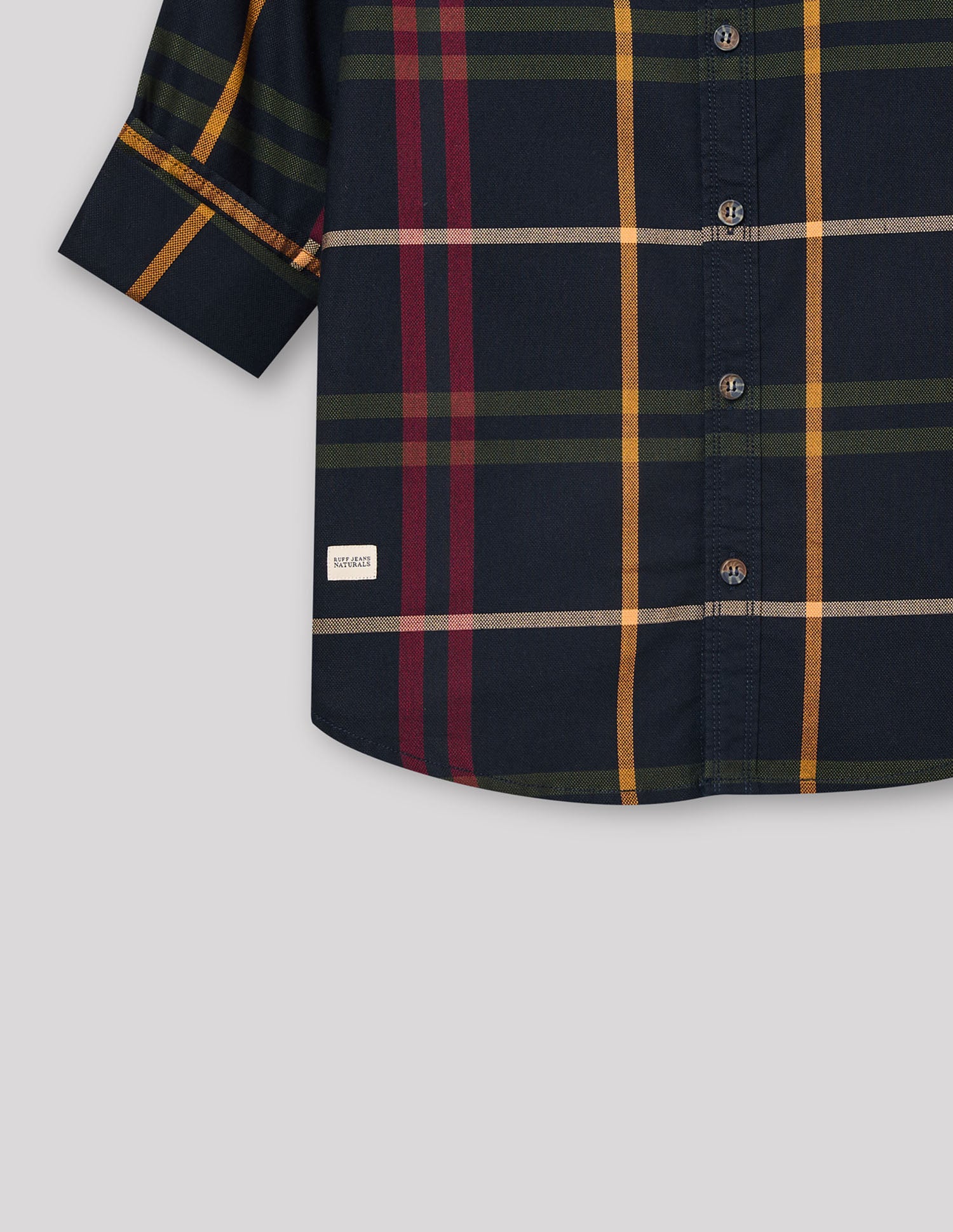 Boys Navy Smart Fashion Checked Cotton Shirt – Regular Fit