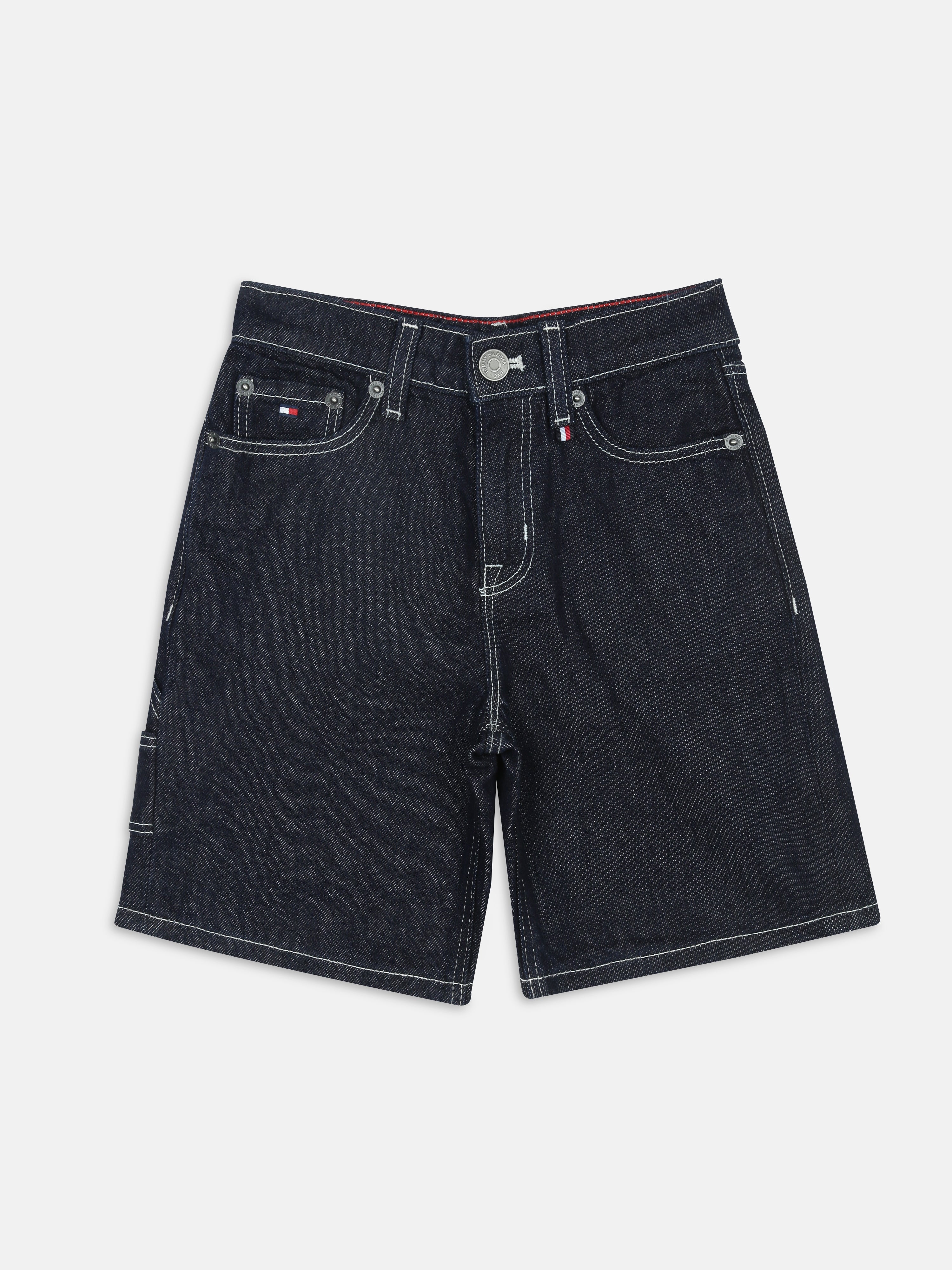 Girls Dark Blue Relaxed Fit Lyocell Blend Pants