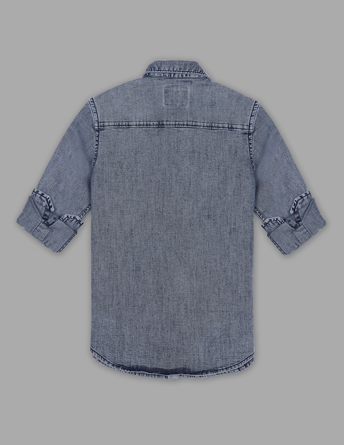 Boys Indigo 100% Cotton Denim Shirt
