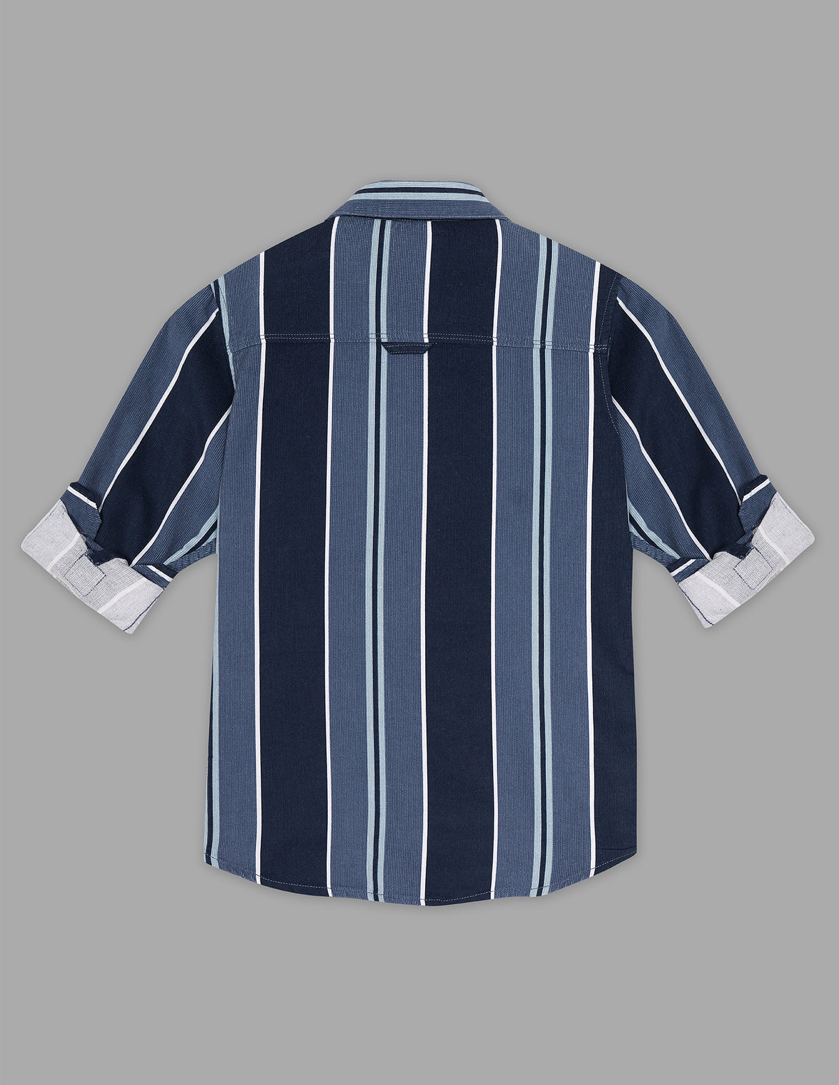 Boys Air Force Blue Cotton Corduroy Shirt
