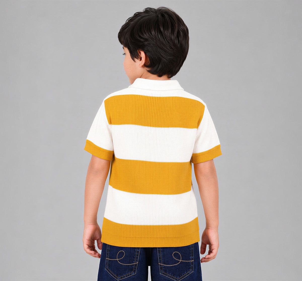 Black Embroidered Shirt Yellow